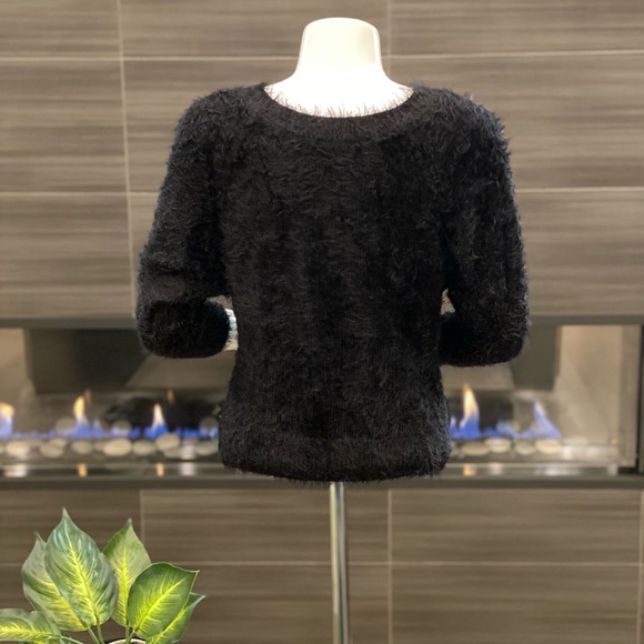 RW & Co Black Eyelash Sweater - Picture 4 of 6
